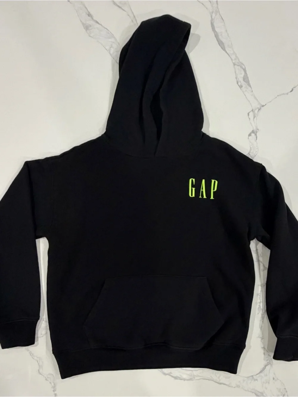 Gap Kids Boys Relaxed Fit Sportscar Graphic Fleece Hoodie Black Size Large 10